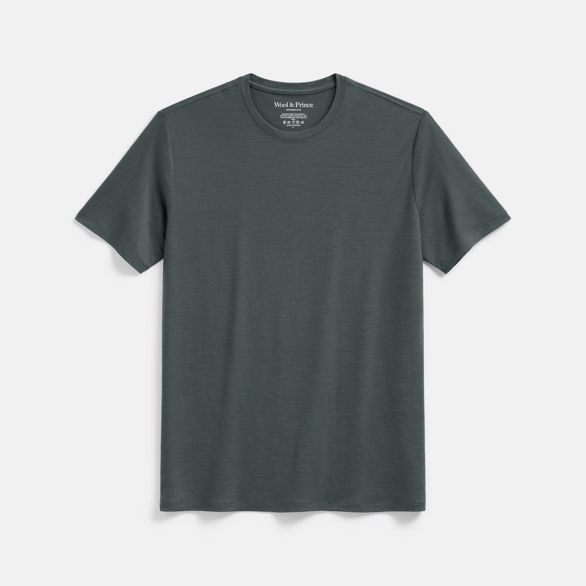 Men's 100% Wool Crew Neck Tee - Image 4