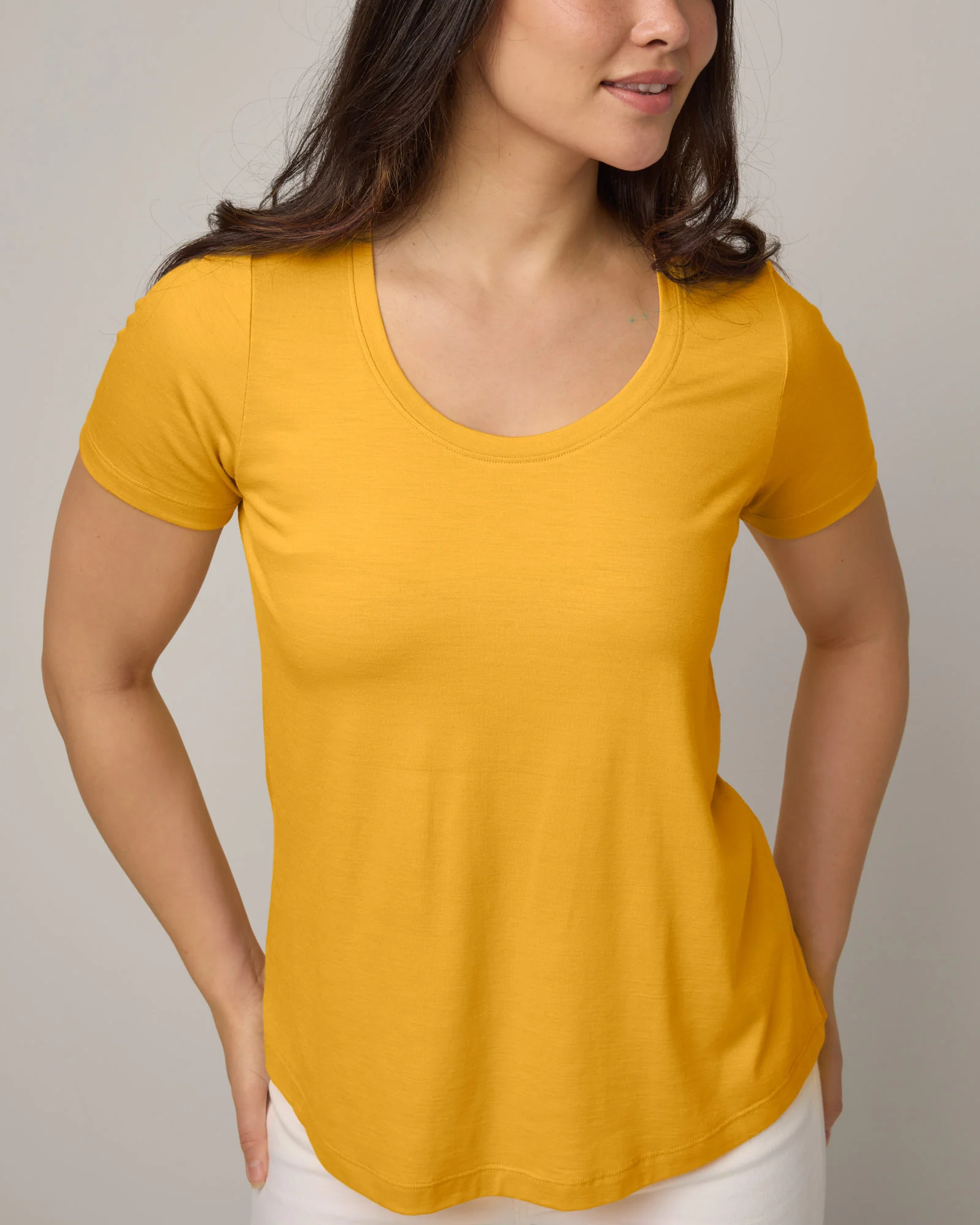 Stella Signature Scoop Neck Tee - Image 4