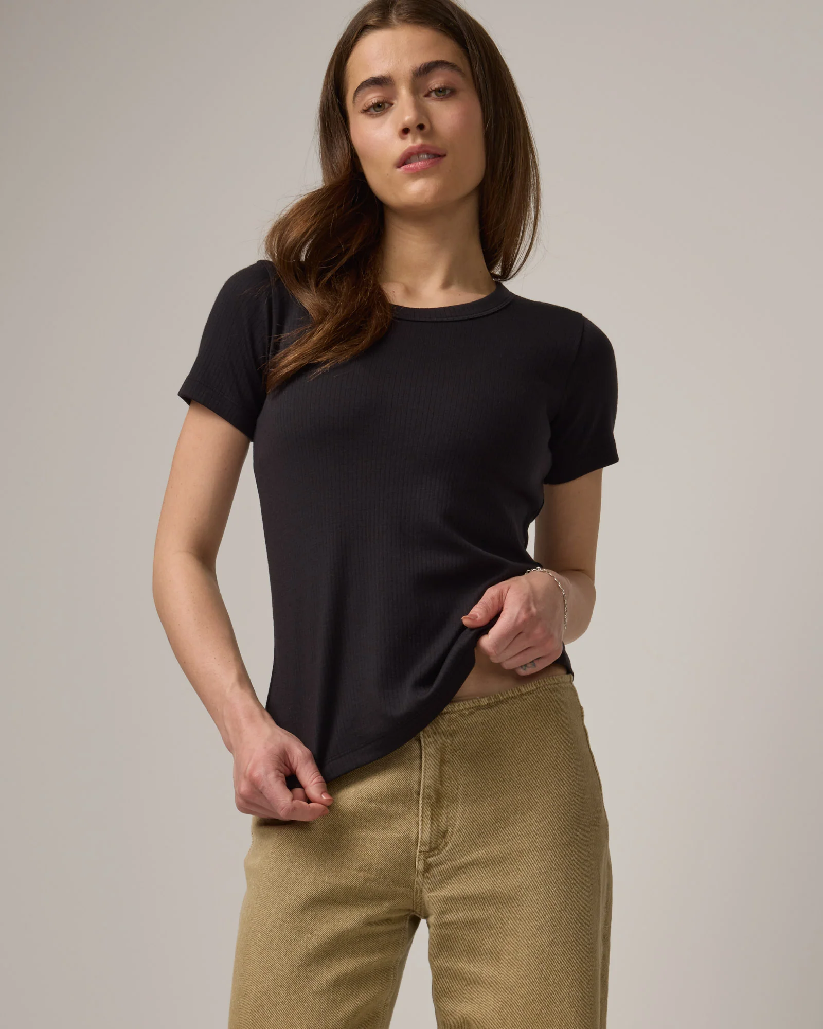 Taylor Ribbed Tee - Image 4