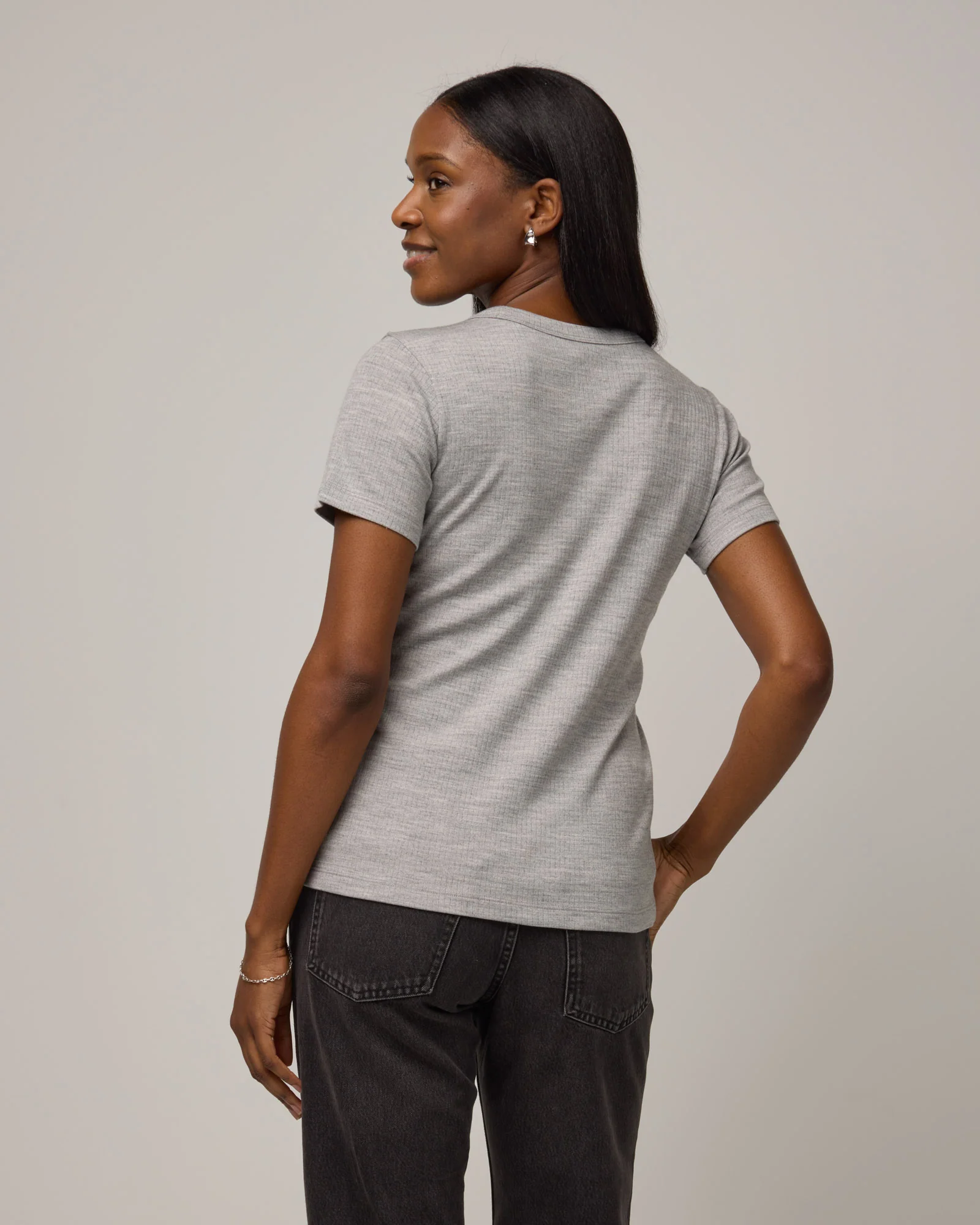 Taylor Ribbed Tee - Image 2