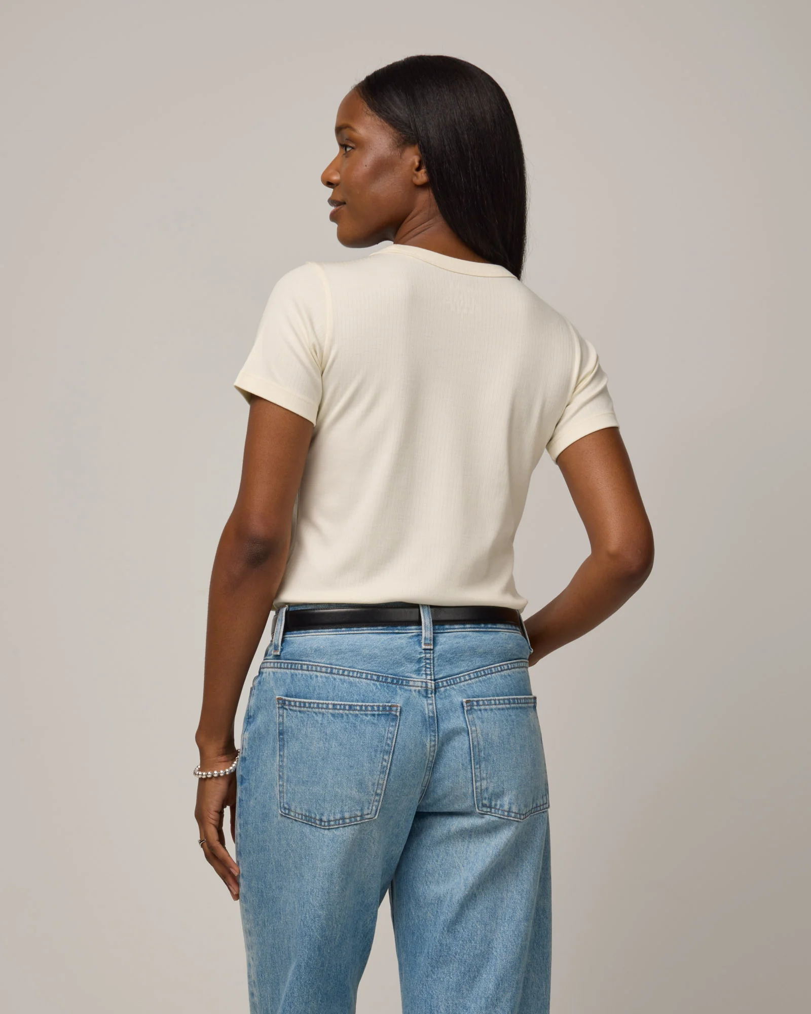 Taylor Ribbed Tee - Image 2